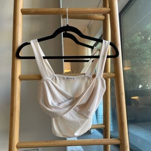 Reformation Anine Knit Top in size S, ivory